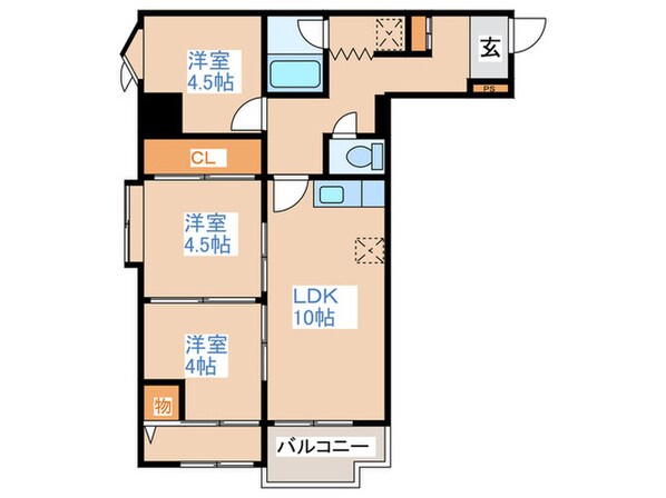 さんぱちＢＬＤⅡの物件間取画像